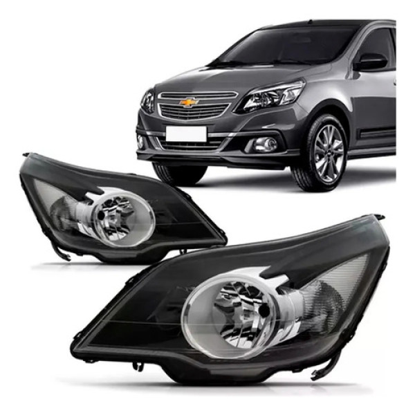 Par Farol Gm Agile Montana Masc Negra Le 2013 2015 Importado