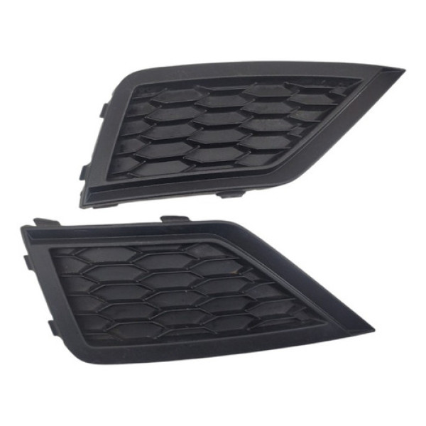 Par Da Grade Farol De Milha Saveiro Gol G7 G8 2017 2020  Preto Ambos Os Lados