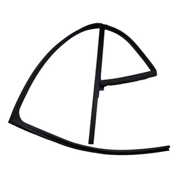 Canaleta Vidro Porta Tras Hyundai Creta Le 2022 2023 Preto