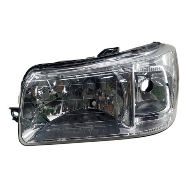 Farol Esquerdo Uno Fire Fiorino Cromado 2004 A 2010 Esquerdo/motorista