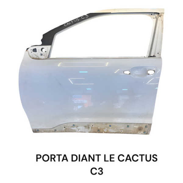 Porta  Dianteira Esquerda Cintroen Cactus C3 2014 A 2021 Dianteira Esquerda Branca