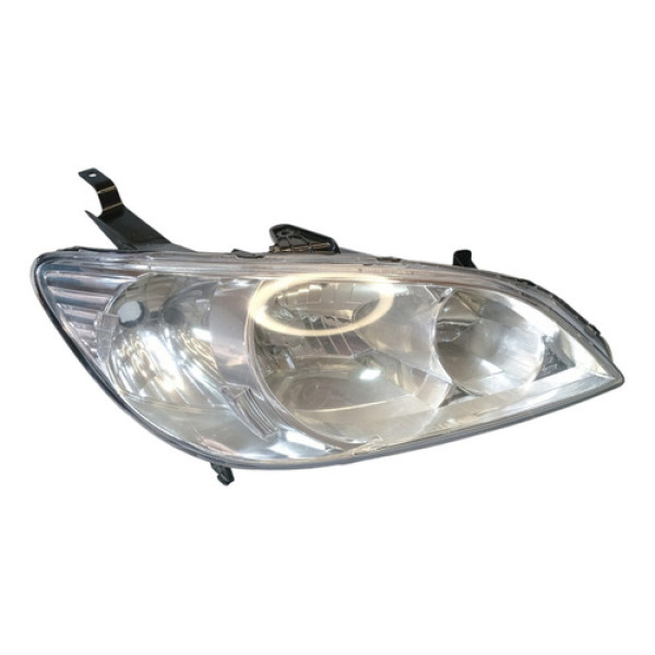 Farol Ld Honda Civic Cromado 03 06 Duplo Tyc C Detalhe Direito