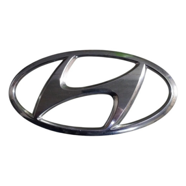 Emblema Grade Dianteiro Hyundai Hb20 Tgdi 2022 Prateado