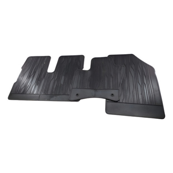 Jogo De Tapetes Borracha Fiat Toro 2023 Detalhe Azul-turquesa