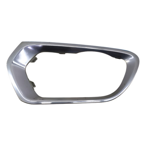 Moldura Cromada Farol De Milha Sandero Ld 2015 2019 Detalhe Prateado Direito